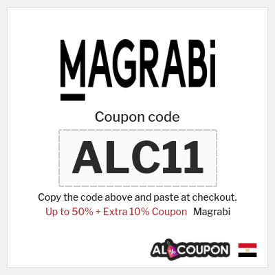 Coupon for Magrabi (ALC11) Up to 50% + Extra 10% Coupon