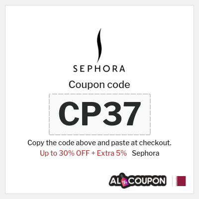 Sephora Coupon (CP37) Sephora discount code Qatar