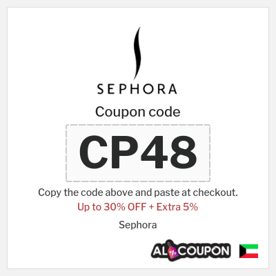 Coupon for Sephora (CP48) Up to 30% OFF + Extra 5%