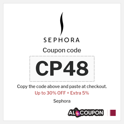 Coupon for Sephora (CP48) Up to 30% OFF + Extra 5%