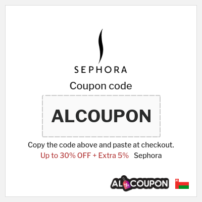 Coupon for Sephora (ALCOUPON) Up to 30% OFF + Extra 5%