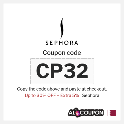 Coupon for Sephora (CP32) Up to 30% OFF + Extra 5%