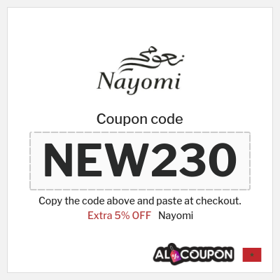 Coupon for Nayomi (NEW230) Extra 5% OFF