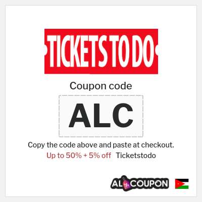 Coupon discount code for Ticketstodo 5% OFF