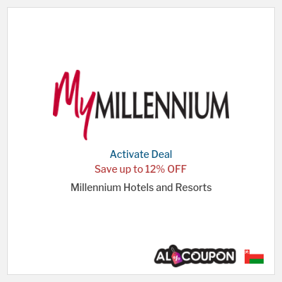 Coupon discount code for Millennium Hotels and Resorts 25% OFF
