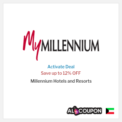 Coupon discount code for Millennium Hotels and Resorts 25% OFF