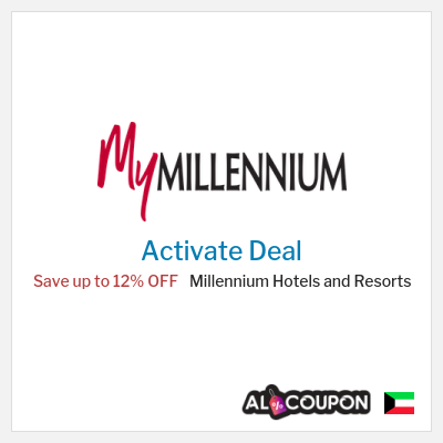 Coupon discount code for Millennium Hotels and Resorts 25% OFF