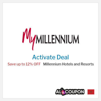 Coupon discount code for Millennium Hotels and Resorts 25% OFF
