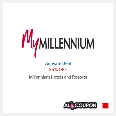 Special Deal for Millennium Hotels and Resorts 25% OFF