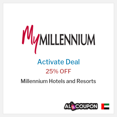 Special Deal for Millennium Hotels and Resorts 25% OFF
