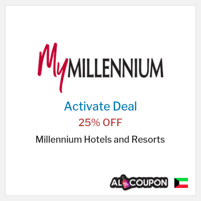 Special Deal for Millennium Hotels and Resorts 25% OFF
