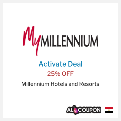 Special Deal for Millennium Hotels and Resorts 25% OFF