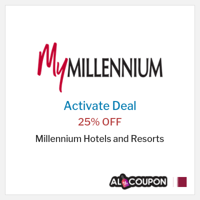 Special Deal for Millennium Hotels and Resorts 25% OFF