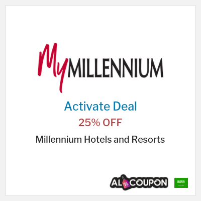 Special Deal for Millennium Hotels and Resorts 25% OFF