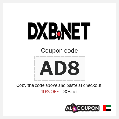 Coupon discount code for DXB.net 10% OFF
