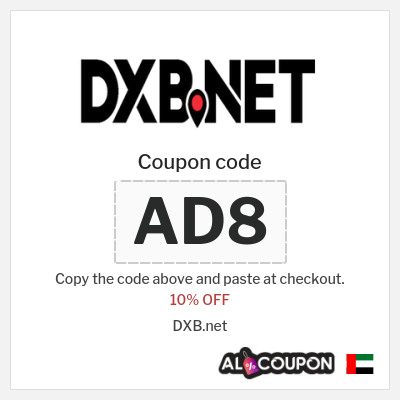 Coupon discount code for DXB.net 10% OFF