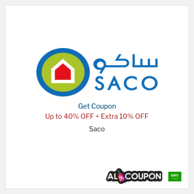 Coupon discount code for Saco 10% OFF