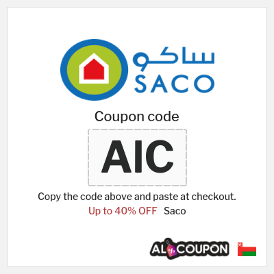 Coupon discount code for Saco Up to 40% OFF
