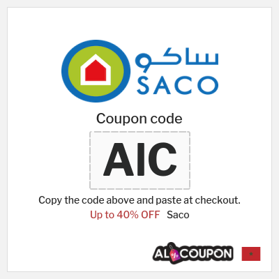 Coupon discount code for Saco Up to 40% OFF