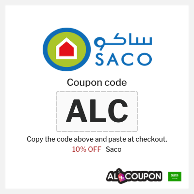 Coupon for Saco (ALC) 10% OFF