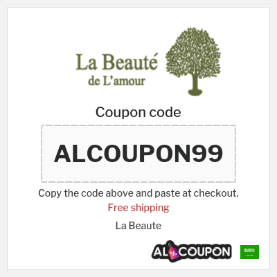 Coupon for La Beaute (ALCOUPON99) Free shipping