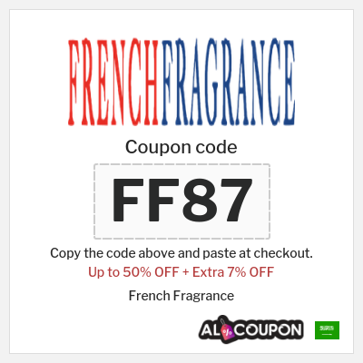 Coupon for French Fragrance (FF87) Up to 50% OFF + Extra 7% OFF