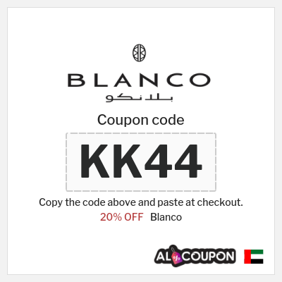 Coupon for Blanco (KK44) 20% OFF