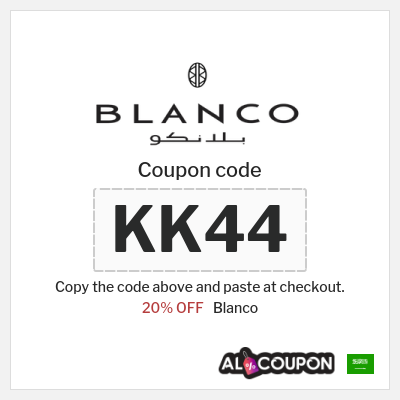 Coupon for Blanco (KK44) 20% OFF
