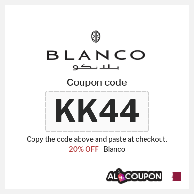 Coupon for Blanco (KK44) 20% OFF