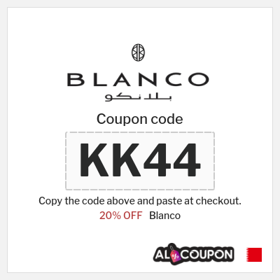 Coupon for Blanco (KK44) 20% OFF