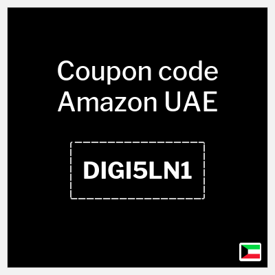 Coupon for Amazon UAE (DIGI5LN1) 10% Off up to KD 50