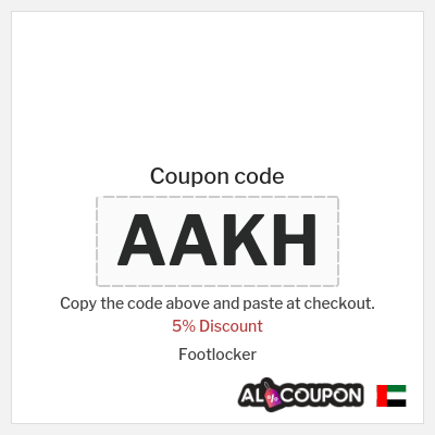Coupon for Footlocker (AAKH) 5% Discount