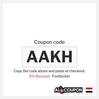 Coupon for Footlocker (AAKH) 5% Discount