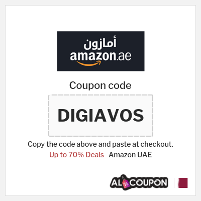 Coupon for Amazon UAE (DIGIAVOS) Up to 70% Deals