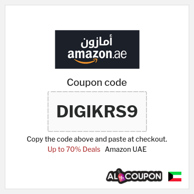 Coupon for Amazon UAE (DIGIKRS9) Up to 70% Deals