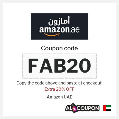 Coupon for Amazon UAE (FAB20) Extra 20% OFF