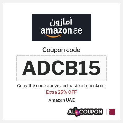 Coupon for Amazon UAE (ADCB15) Extra 25% OFF