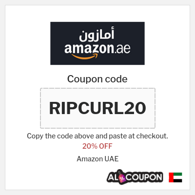 Coupon for Amazon UAE (RIPCURL20) 20% OFF