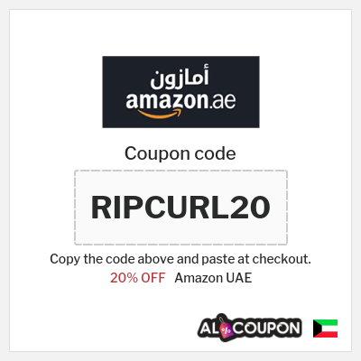 Coupon for Amazon UAE (RIPCURL20) 20% OFF