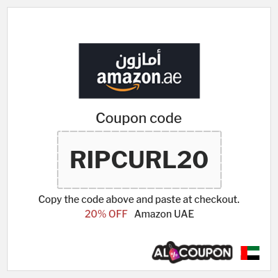 Coupon for Amazon UAE (RIPCURL20) 20% OFF