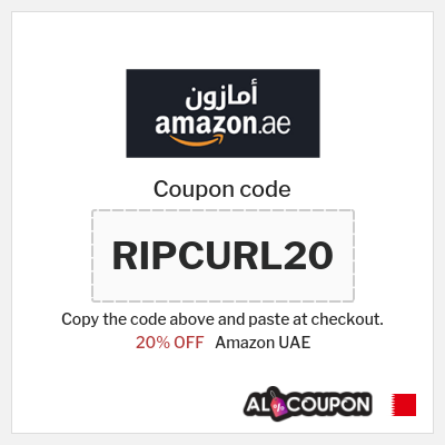 Coupon for Amazon UAE (RIPCURL20) 20% OFF