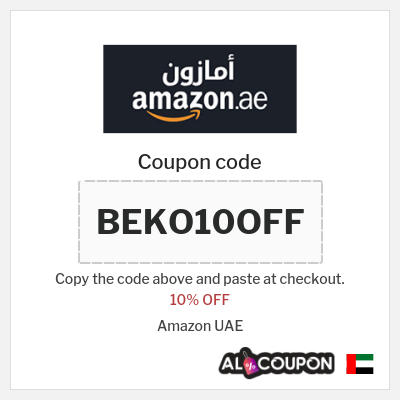 Coupon for Amazon UAE (BEKO10OFF) 10% OFF