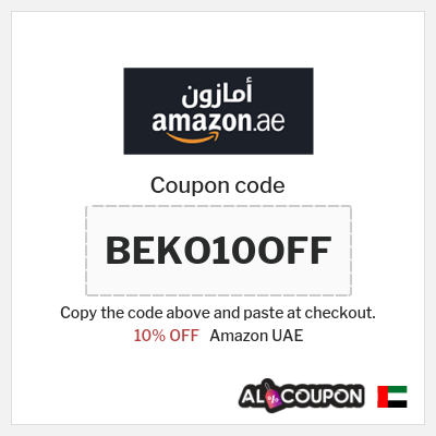 Coupon for Amazon UAE (BEKO10OFF) 10% OFF
