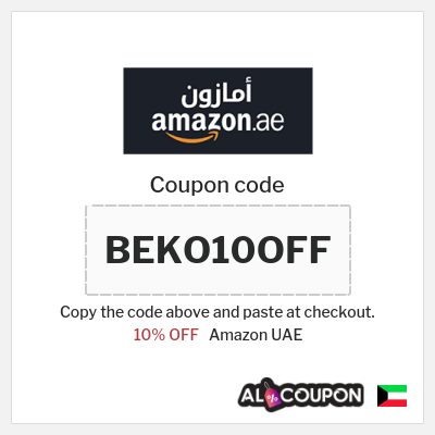 Coupon for Amazon UAE (BEKO10OFF) 10% OFF
