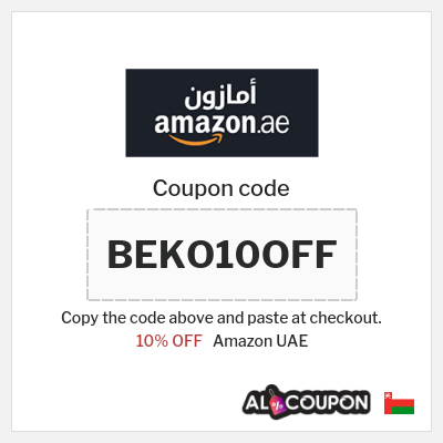 Coupon for Amazon UAE (BEKO10OFF) 10% OFF