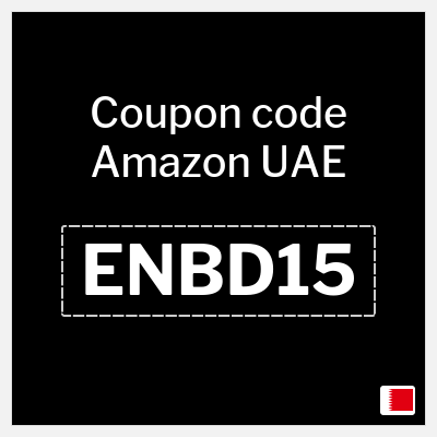 Coupon for Amazon UAE (ENBD15) 15% OFF, capped at BHR 75