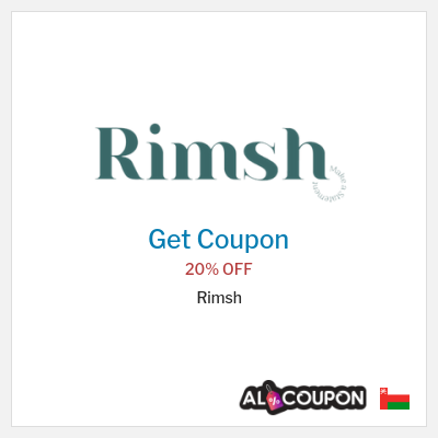 Coupon discount code for Rimsh 20% OFF