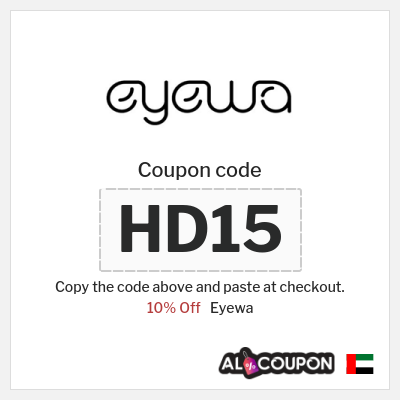 Eyewa Coupon (HD15) Eyewa Discount Code 2025