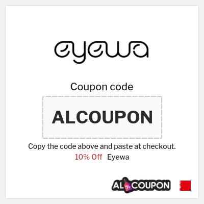 Coupon for Eyewa (ALCOUPON) 10% Off