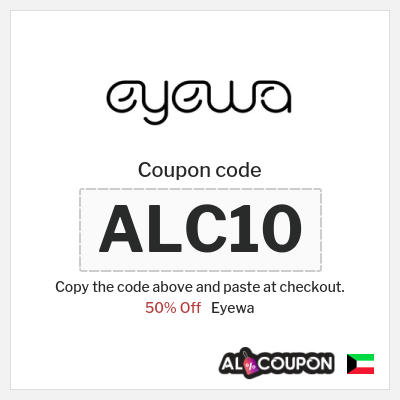 Coupon for Eyewa (ALC10) 50% Off